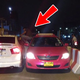 Illustration for article titled Road Raging Taxi Driver Jump Kicks Fellow Motorist Through Open Window